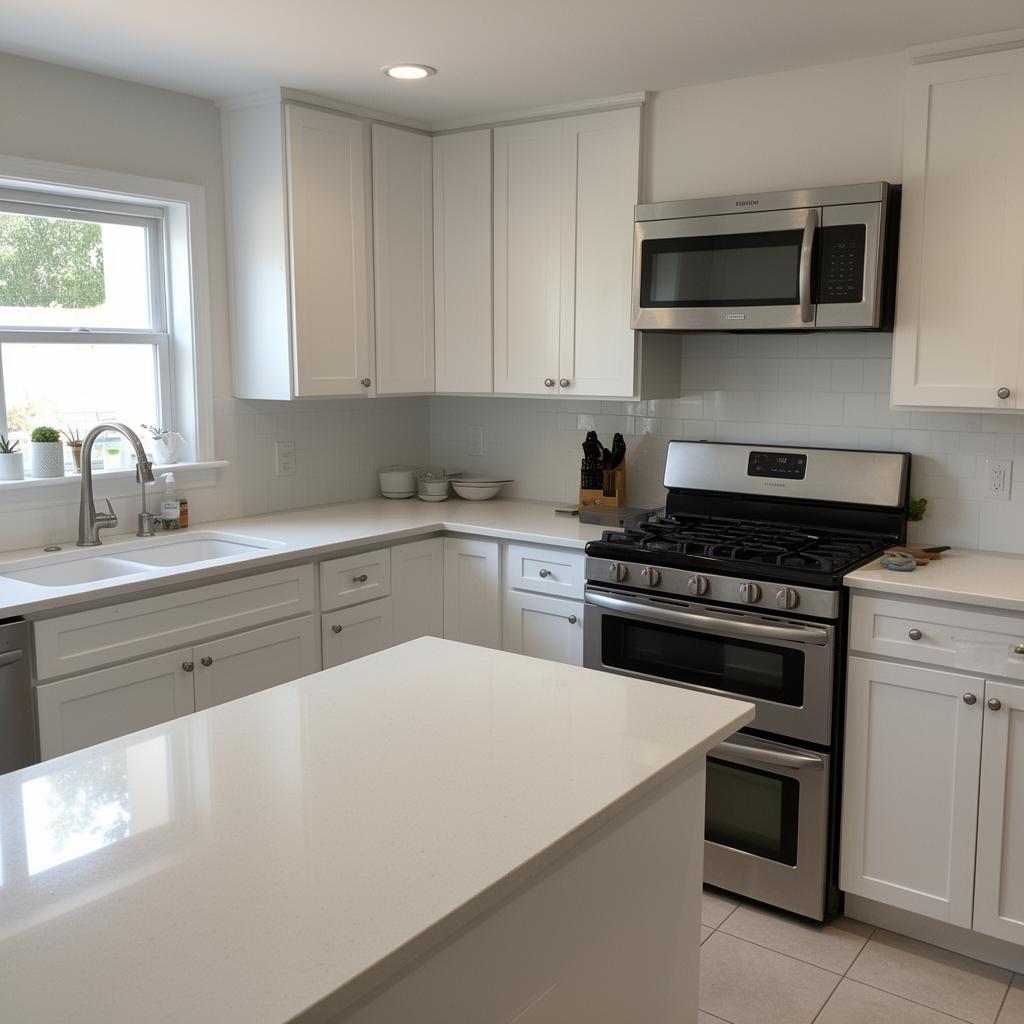 Kitchen reset after cleaning