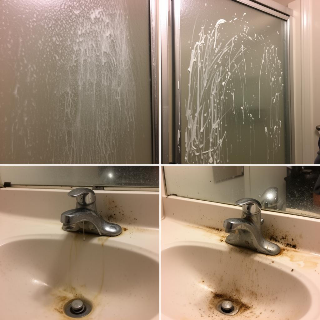 Bathroom deep clean before cleaning