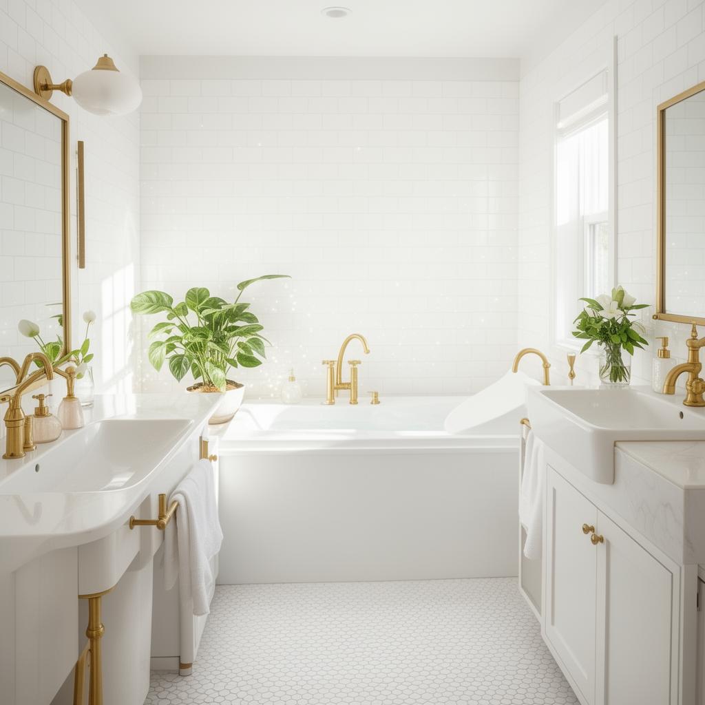 Sparkling clean bathroom