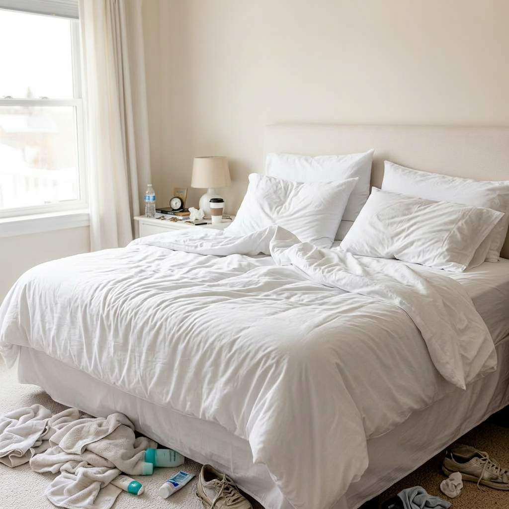 Vacation Rentals before cleaning